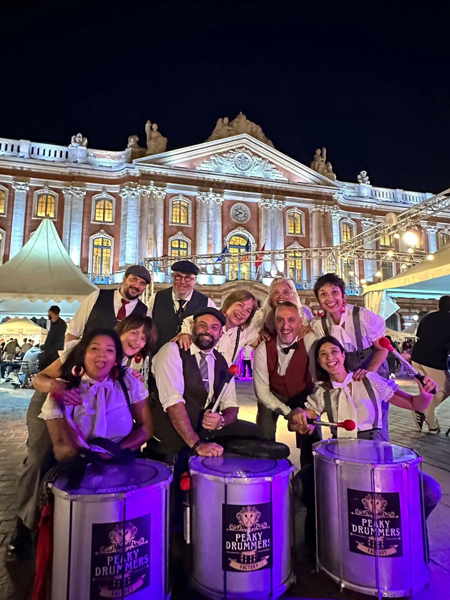 Le groupe Peaky Drummers