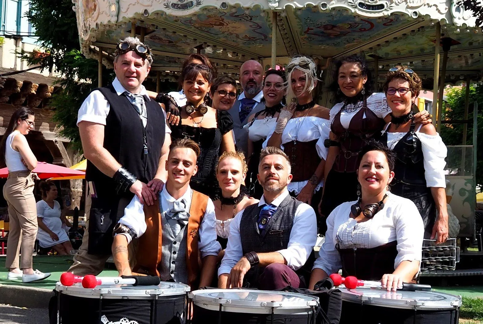 Le groupe Very Insolent Percussions